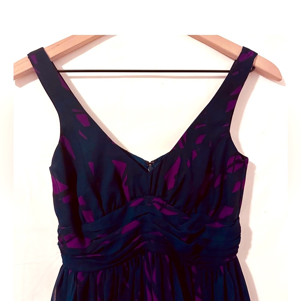 BCBG Generation | Dress | Navy with Fuchsia Print - Picture 3 of 15